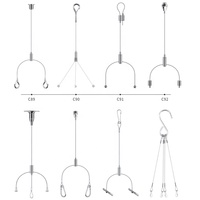 Pince de fixation pour câble d'éclairage en laiton, avec revêtement en poudre blanc/noir, modèle OEM 2022