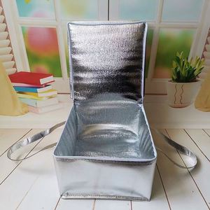 Sac isotherme portable, écologique, en polyester, isolé, en matériau thermique PP, motif imprimé pour le stockage de nourriture froide, de gâteaux - Product Image 2