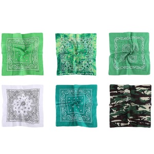 Bandane di cotone <span class=keywords><strong>Bandana</strong></span> di cotone multiuso per gli uomini delle donne vendita all'ingrosso di novità <span class=keywords><strong>verde</strong></span> - Product Image 3