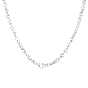 Delicadas Cadenas de Collar Pequeñas de Plata de Ley 950 con Glifos Entrelazados y Patrones Brillantes, Accesorio Minimalista Unisex para el Campus - Product Image 1