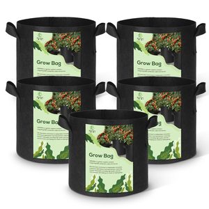 Pot en tissu d'aération robuste sur mesure OEM, 3 gallons, pour légumes, pommes de terre, jardin, sacs de culture, géotextile, pépinière, pots à semis - Product Image 1