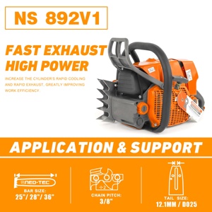 Scie à chaîne à essence professionnelle NEOTEC OEM NS892V1 92CC 5.2KW 660 066 avec guide-chaîne standard et scie à chaîne à essence NS892V1 NS892V NS89 - Product Image 4