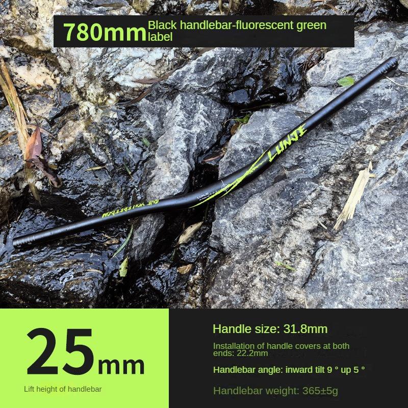 780 มม.*25 มม. ยกสูง สีดำ - ป้ายสีเขียว