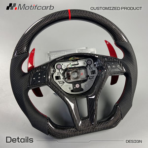 Volant personnalisé en fibre de carbone véritable pour Mercedes-Benz Classe C et E W204 W212 C300 CLS63 CLA45 E300 E550 E63 2011-2015 - Product Image 3