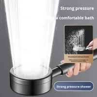 Ensemble de pommeau de douche pluie en acier inoxydable 304 Super pression stimulant grand débit d'eau accessoire de salle de bain poli