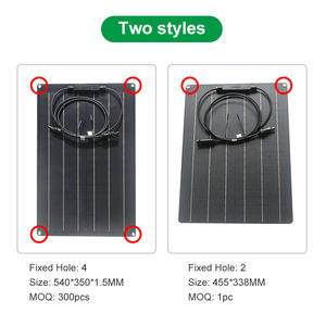 25W 30W monocristallino energia solare per la casa tetto RV auto uso di energia pannello Semi flessibile pannelli solari - Product Image 2