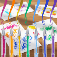 Ensemble de stylos gel pailletés, 100 stylos gel pailletés + 100 recharges, stylos néon pailletés pour coloriage, artisanat, gribouillage, dessin