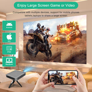 Projecteur DLP LED portable 1080P Full HD, mini home cinéma pour appareils intelligents Android 9, 2 Go de RAM, 32 Go de ROM, format de poche - Product Image 4