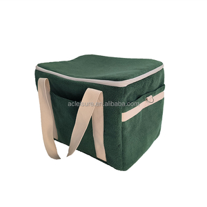 Bolsa refrigeradora de torre con cremallera, fiambrera aislada de tela de rizo, bolsas refrigerantes de tela de rizo suave para viajes de picnics en la <span class=keywords><strong>playa</strong></span> - Product Image 5