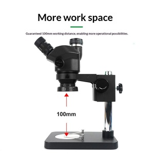 Microscopio Estereoscópico <span class=keywords><strong>Trinocular</strong></span> con Zoom Continuo de 7-50X para Reparaciones de Precisión - Product Image 5