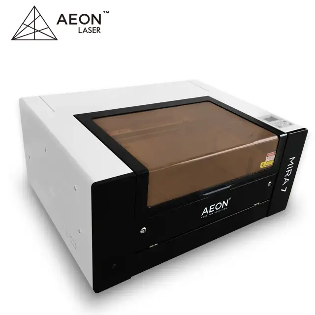 Aeon laser mira7 cnc máquina de corte a laser, e co2 laser máquina de gravação 60w 80w para acrílico, couro, vidro, madeira, cristal