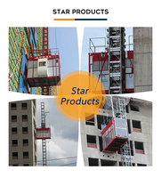 Elevador de Pasajeros de Doble Cabina Personalizado con Sistema de Piñón y Rueda Dentada SC200 200 para Construcción Exterior, Ideal para Fábricas y Edificios Industriales