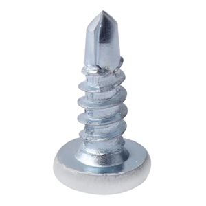 Viti autofilettanti esterne per rimorchio con azionamento quadrato bianco avvitabile 8x viti da trapano autofilettanti in acciaio 1/2 - Product Image 2