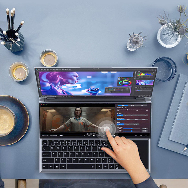 Laptop I7 Original Double 16"+14" Sale of Laptops I7 10850H Ram 16G 512G SSD Laptop Core I5