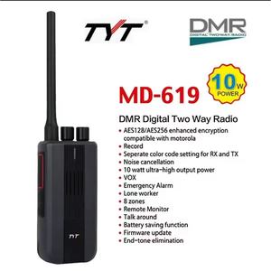 Radio Bidireccional Digital Tyt Md-619 Dmr de 10w con Modo Repetidor y Cancelación de Ruido - Product Image 4
