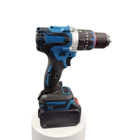 Perceuse à percussion sans fil 21V robuste avec batterie lithium-ion, mandrin sans clé, moteur à balais, mandrin 1/2 pouce, vitesse variable
