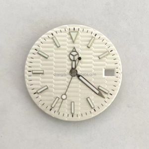 Cadran de haute qualité 28.5Mm pour Seik-o Nh35 mouvement Mod accessoires clou unique vert lumineux 12 heures Triangle - Product Image 3