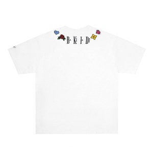 T-shirt décontracté rétro pour homme en coton épais imprimé sérigraphié style chinois chic à manches courtes pour l'été - Product Image 6