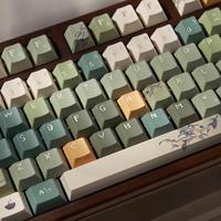 OEM ODM Green Ancient Keycaps Profile Keycap Set PBT Material Keycap Set For Mechanical Switches Artisan Style Keycap Set