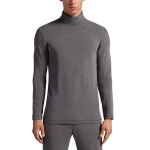 T-shirts pour hommes de luxe, coupe ajustée décontractée, en gros, vierges, respirants, tricotés, 180 grammes, manches longues, motif uni, anti-froissement, séchage rapide - Product Image 4
