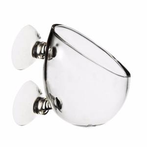 मछलीघर सजावट फांसी मछली टैंक मिनी क्रिस्टल एक्रिलिक कांच के बर्तन पोल्का पानी रोपण सिलेंडर कप खिला सामान - Product Image 1