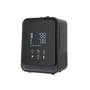 Humidificateur ultrasonique Écran tactile numérique Humidificateur à brume froide et chaude Diffuseur d'arôme intelligent d'aromathérapie - Product Image 1