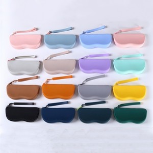 Sunglasses Case Silicone Storage Bag 17.5 Cm Simple Shape Eyeglasses Protective Cover For Outdoor Use - Product Image 3