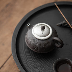 Японский горшок из старой каменной глины, керамический горшок ручной работы, серебряный позолоченный чайник, домашний чайный набор, можно заваривать устройство для приготовления чая - Product Image 2