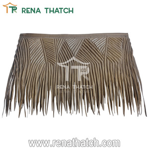 Polyéthylène haute densité palmier artificiel feuille de chaume plastique toit chaume palmier synthétiques feuilles de palmie - Product Image 2