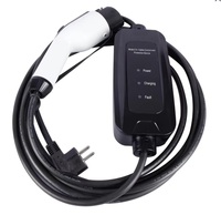 Chargeur EV portable 32A, station de recharge de véhicule à courant réglable avec adaptateur CEE EU UK, prise d'alimentation