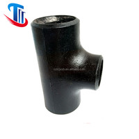 Chine ASME B16.9 8 pouces en acier au carbone noir tee sch 80 CS BW raccords de tuyauterie Sans Soudure té