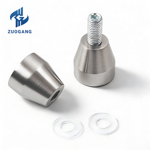 Modern Design Solid Aluminum Alloy Back-to-Back Shower <strong>Door</strong> <strong>Knobs</strong> for Villa Hotel Apartment Bathroom Glass Sliding <strong>Door</strong> Handle - Product Image 6