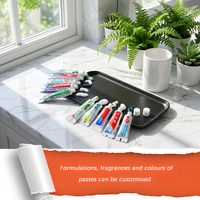Mini-dentifrice jetable format voyage pour hôtels, disponible en 3 g, 5 g, 10 g et 15 g, pour fabricants et grossistes sous marq