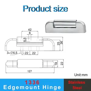 1336 a cerniera per porta fredda ad alta resistenza in acciaio inossidabile
