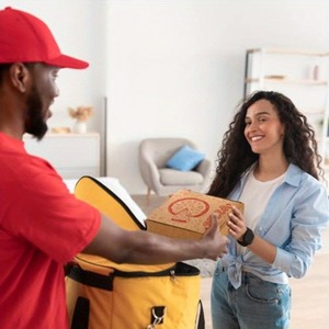 Caja de Pizza Plegable Resistente a la Presión, Cartón Corrugado de Grado Alimenticio, Comida Rápida para Llevar, Venta al por Mayor Especial, Tamaño Personalizable - Product Image 2