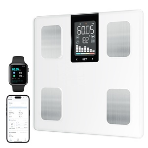 เครื่องชั่งน้ำหนักดิจิตอลวิเคราะห์ไขมันในร่างกายอัจฉริยะ พร้อมหน้าจอ LED แสดงผล 15 ค่าพารามิเตอร์ทางการแพทย์ ใช้พลังงานจากแบตเตอรี่ ใช้งานได้แบบออฟไลน์ - Product Image 1