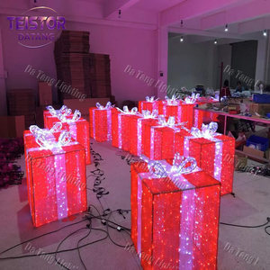 Commercial Christmas Gift Box Motif <b>Light</b> 2D 3D Outdoor Street Decoration for Holiday Landscape Lighting - Product Image 6