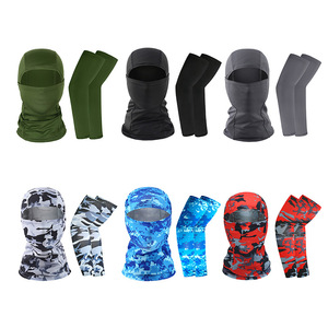 Outdoor Sports Sun Protection Face Mask Ice Silk Sleeve Set Camouflage Adjustable Fishing Mountaineering Unisex Adult - Product Image 4