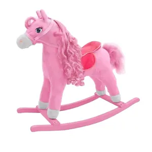 2020 Prinses Lang Haar Voor Meisjes Pluche Schommelstoel Pony