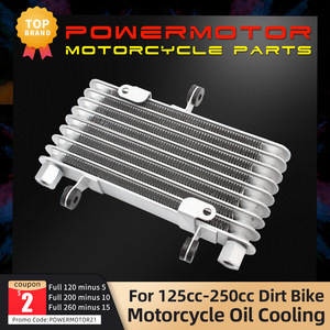 Refroidisseur d'huile de moto Zuqing, radiateur en aluminium 8 rangées, dissipateur de chaleur pour moteur 125-250cc - Product Image 2