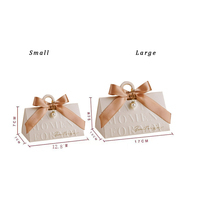 Boîte à Dragées Mariage Triangle Nœud Papillon Or Champagne, Boîtes Cadeaux Mariage Beige, Boîte Cadeau Chocolat Friandises pour Invités