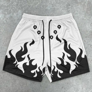 Pantalones Cortos de Baloncesto de Malla Transpirable para Hombre, de Algodón con Estampado por Sublimación de Alta Calidad, Sin Cantidad Mínima de Pedido, Entrepierna de 5 Pulgadas, Cintura Media - Product Image 4