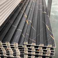 Panneau mural 3D WPC de style moderne pour la décoration intérieure, imperméable et ignifuge, panneaux muraux Lambrin pour usage hôtelier