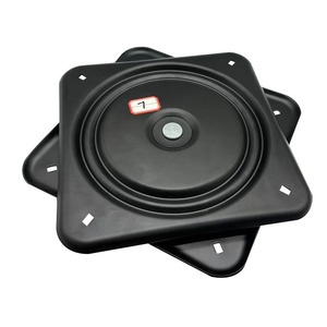 Fauteuil de canapé pivotant à 360 degrés en acier massif avec revêtement en poudre noire, accessoires de quincaillerie pour fauteuil de jeu, pivot complet à billes de 10 pouces - Product Image 1