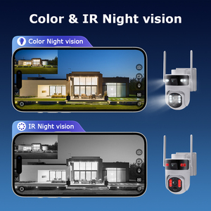 Caméra solaire 4G avec carte SIM, double objectif PTZ, 6MP, clarté 4K, sécurité hors réseau totale, enregistrement 24/7. - Product Image 5