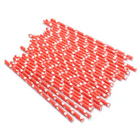 Lot de pailles à boire en papier multicolore sans BPA, pailles écologiques en forme de cœur ou de pois, pour fête, pour cadeaux nouveautés