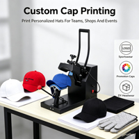 Presse à chaud semi-automatique électrique pour casquettes, impression par sublimation, vêtements de sport, fournitures en gros, boutiques de vêtements personnalisés, nouveauté