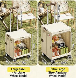 Chariot pliable à 4 roues JXB pour chats/chiens/petits animaux - Léger, durable, capacité de 20 kg, utilisation en extérieur portable - Product Image 6