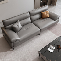 Canapé modulaire en cuir moderne ZHUO à trois places pour la maison, le bureau, le salon - Utilisation commerciale polyvalente