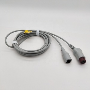 Cable médico profesional de alta calidad, Cable con <span class=keywords><strong>Sensor</strong></span> de presión arterial, 12 Pines, IBP, Compatible/Minray - Product Image 1